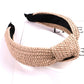 Casual Knot Straw Woven Hair Band - 4 Pieces