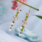 Antique Long Bamboo Tassel Earrings New Chinese Fan-Shaped Earrings