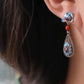 Boucles d'oreilles ethniques vintage en émail