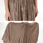 Plus-Size Loose Senior Style Pleated Skirt