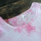 Vintage Double Cotton Loose Tie Dye Nine-Quarter Sleeve Top