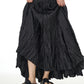 Plus-Size Loose Senior Style Pleated Skirt