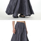 Plus-Size Loose Senior Style Pleated Skirt