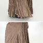 Plus-Size Loose Senior Style Pleated Skirt