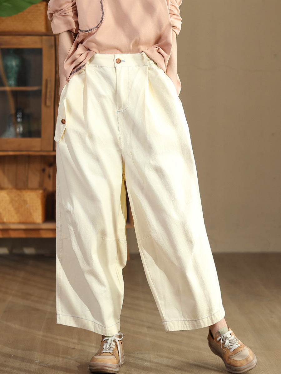 Women  Autumn Commute Solid Loose Harem Pants