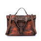 Vintage Genuine Leather Square Handbag Crossbody Bag