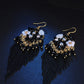 Bohemia Women Tassel Bead Flower Alloy Earrings