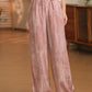 Women Summer Casual Solid Straight Linen Pants