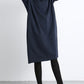 Plus Size Women Casual Pure Color Loose Pocket Hooded Dress