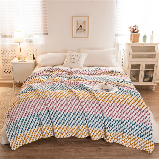 All-Season Flannel Cozy Sofa Throw Blanket