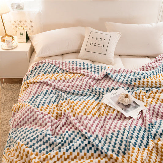 All-Season Flannel Cozy Sofa Throw Blanket