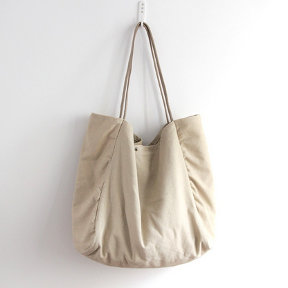 Sac en toile de coton et de lin de style paresseux de grande capacité